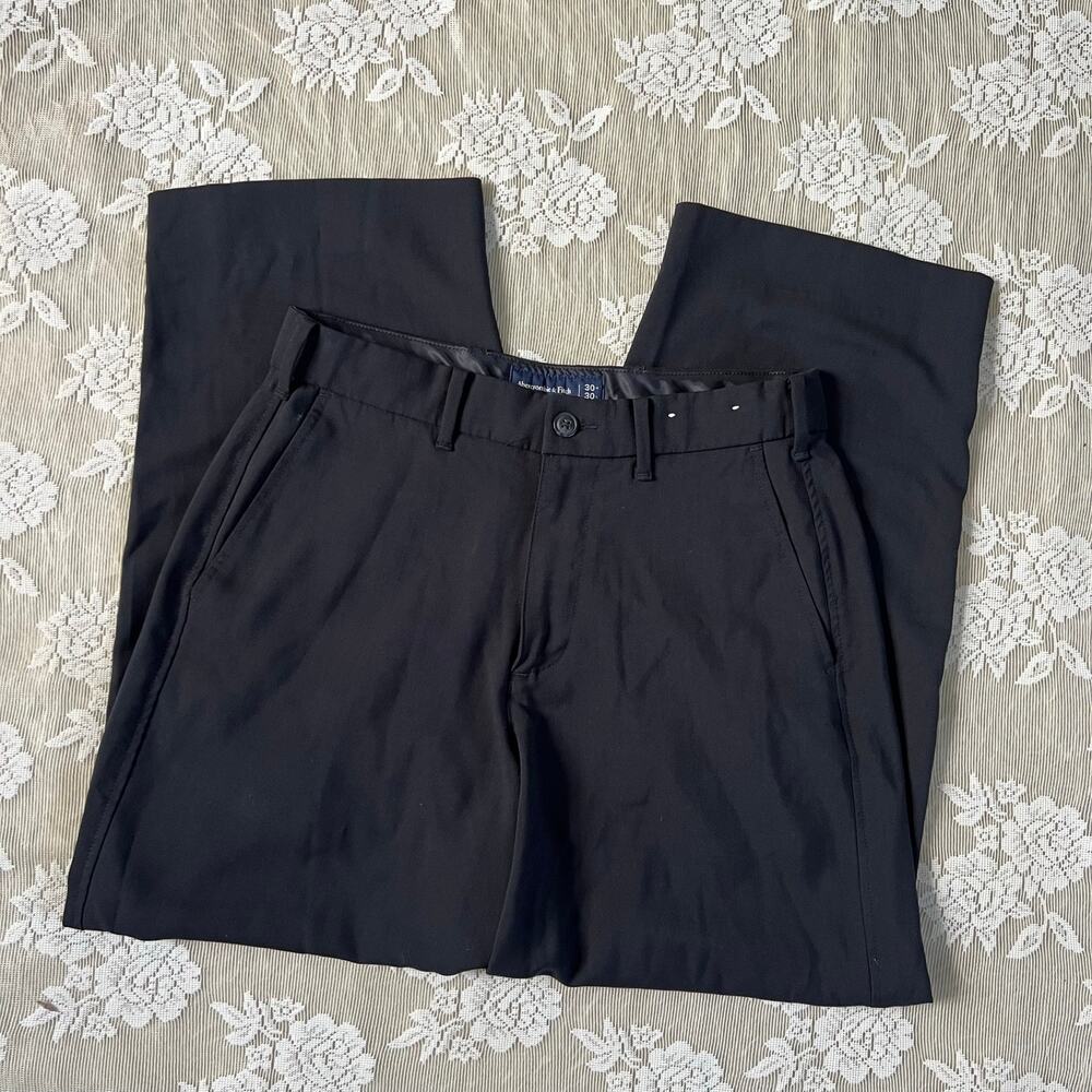 Abercrombie & Fitch Black Baggy Trousers Size 30
